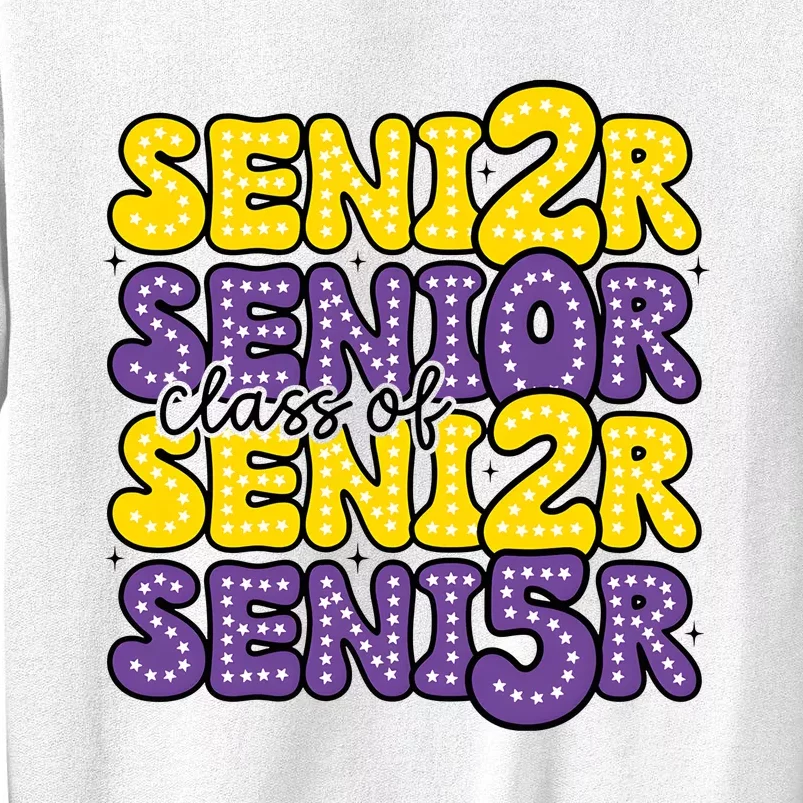 Senior 2025 Retro Graduation Class Of Senior Sweatshirt