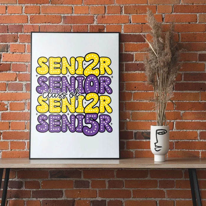 Senior 2025 Retro Graduation Class Of Senior Poster