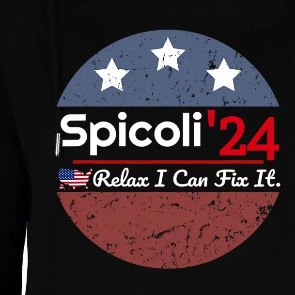 Spicoli 24 Relax I Can Fix It Womens Funnel Neck Pullover Hood