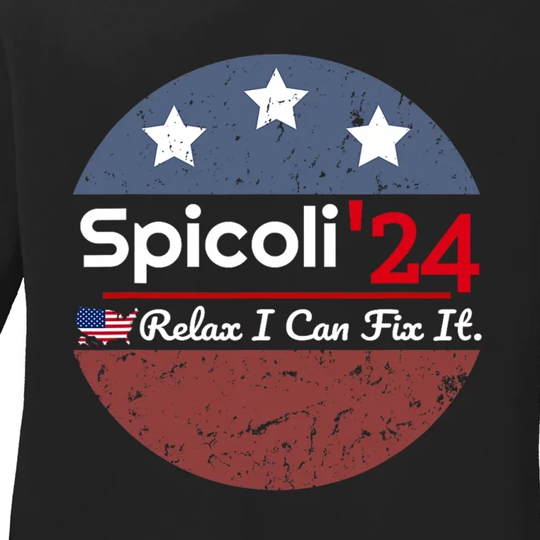 Spicoli 24 Relax I Can Fix It Ladies Long Sleeve Shirt