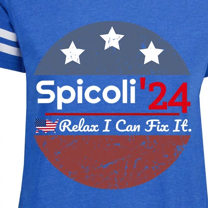 Spicoli 24 Relax I Can Fix It Enza Ladies Jersey Football T-Shirt