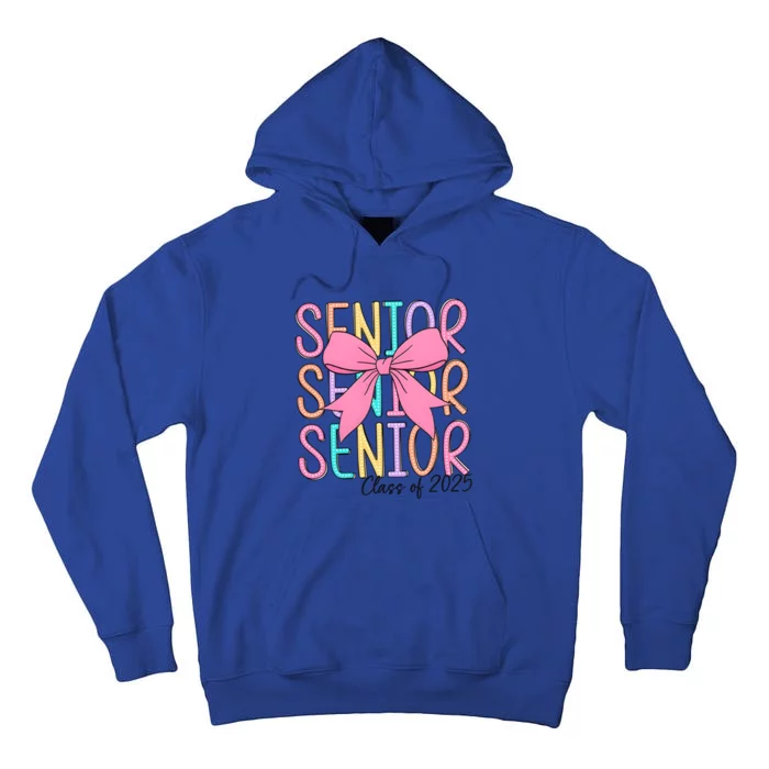 Senior 2025 Retro Graduation Class Of 2025 Tall Hoodie