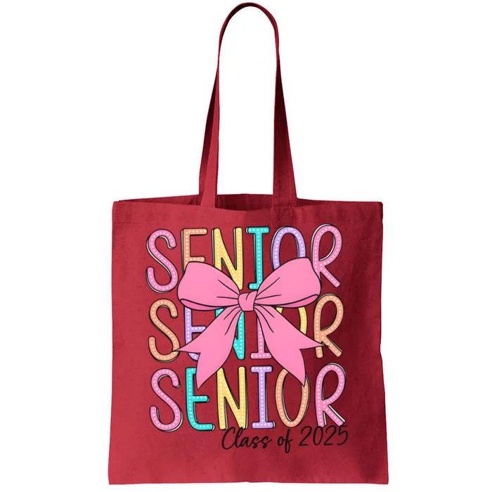 Senior 2025 Retro Graduation Class Of 2025 Tote Bag