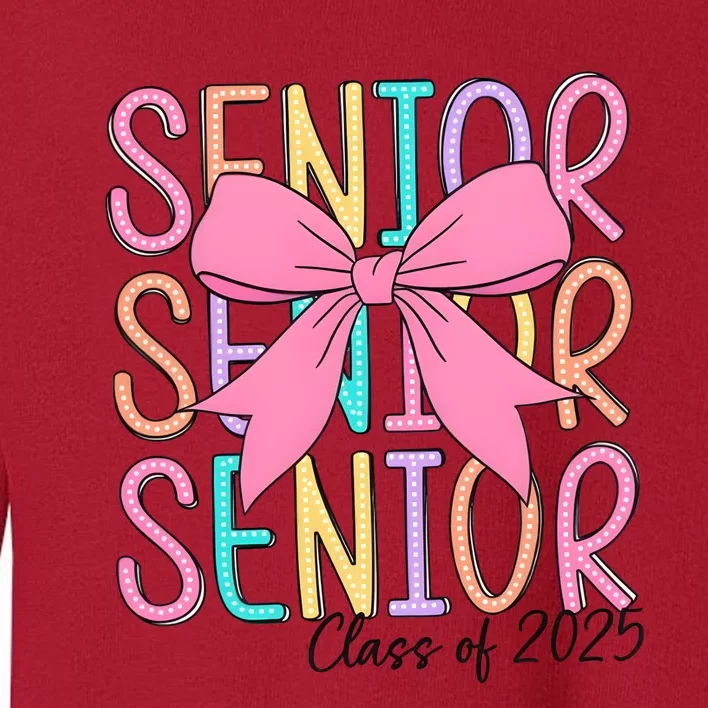 Senior 2025 Retro Graduation Class Of 2025 Toddler Sweatshirt