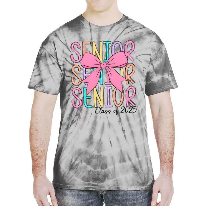 Senior 2025 Retro Graduation Class Of 2025 Tie-Dye T-Shirt