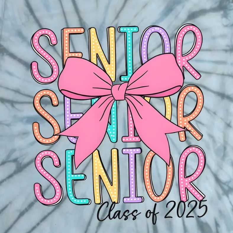 Senior 2025 Retro Graduation Class Of 2025 Tie-Dye T-Shirt