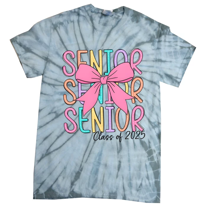 Senior 2025 Retro Graduation Class Of 2025 Tie-Dye T-Shirt