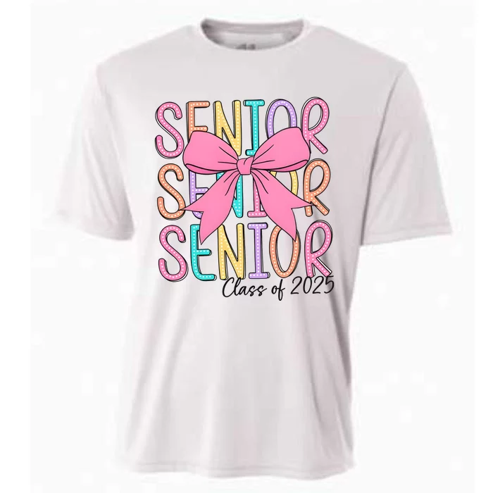 Senior 2025 Retro Graduation Class Of 2025 Cooling Performance Crew T-Shirt