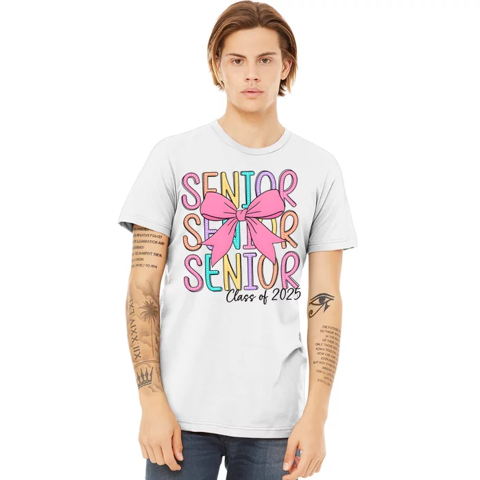 Senior 2025 Retro Graduation Class Of 2025 Premium T-Shirt