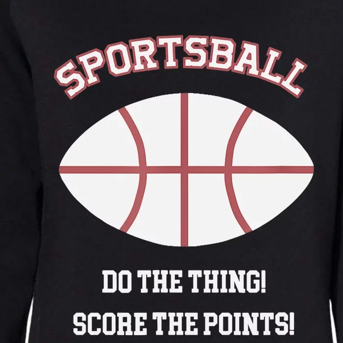 SPORTSBALL 2 Sided Jersey Style Baseball Football Basketball Womens California Wash Sweatshirt