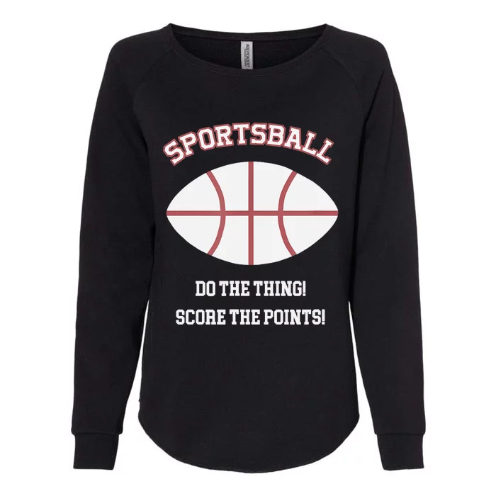 SPORTSBALL 2 Sided Jersey Style Baseball Football Basketball Womens California Wash Sweatshirt