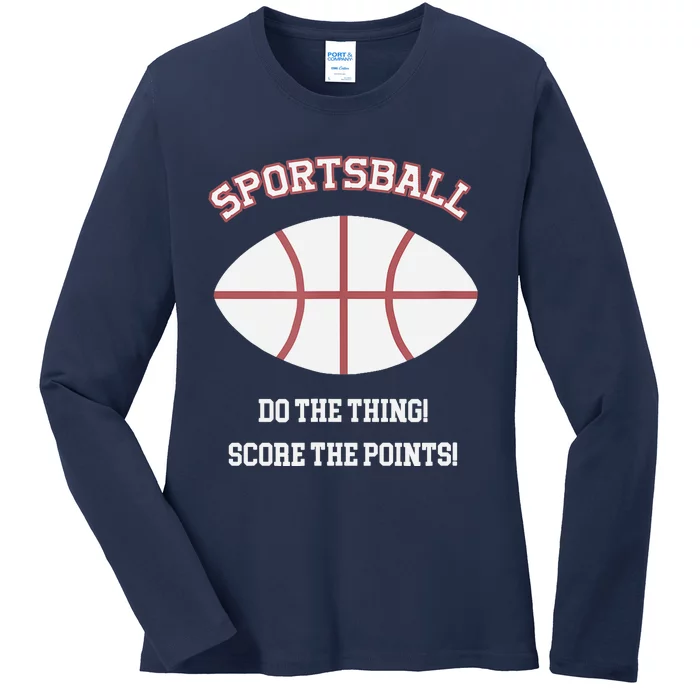 SPORTSBALL 2 Sided Jersey Style Baseball Football Basketball Ladies Long Sleeve Shirt