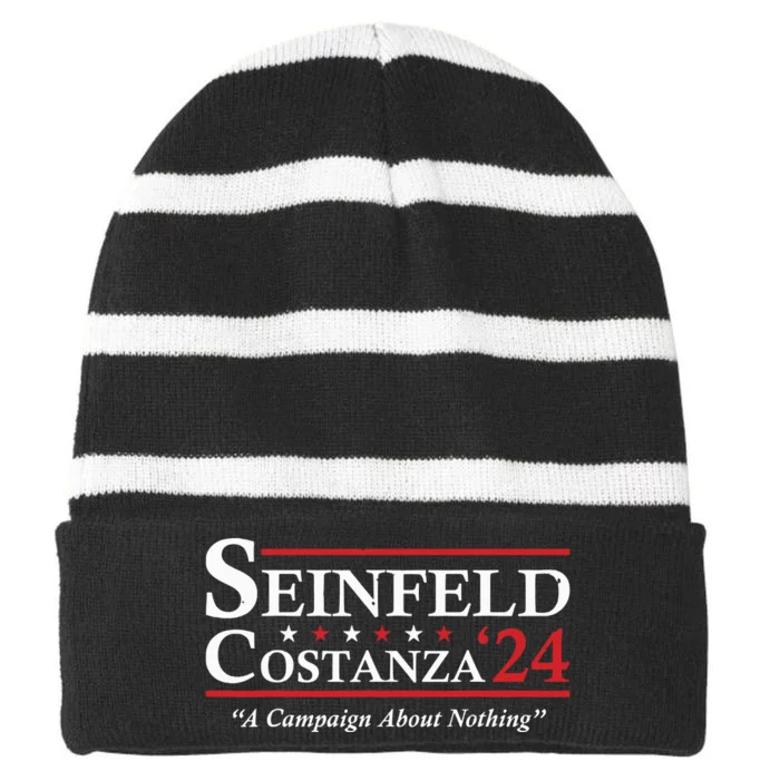 Seinfeldcostanza 24 Striped Beanie with Solid Band