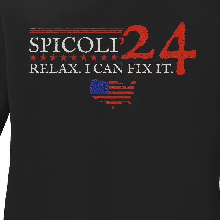 Spicoli 24 Spicoli 2024 Relax I Can Fix It Ladies Long Sleeve Shirt