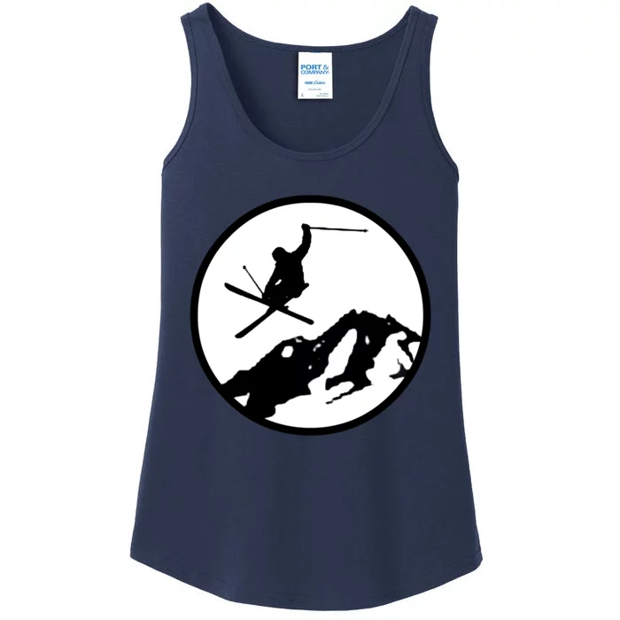 Skiing 2 Ladies Essential Tank