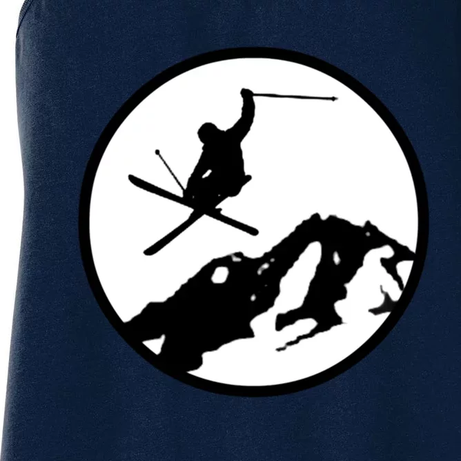 Skiing 2 Women's Racerback Tank