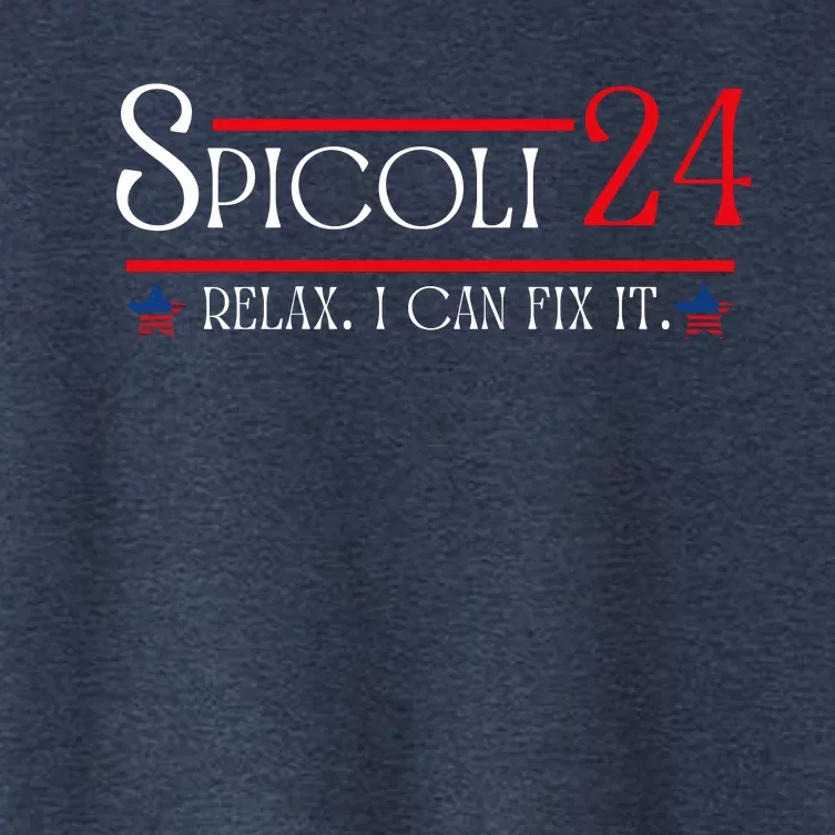 Spicoli 2024, Spicoli 24 Relax I Can Fix It. Meme Women's Crop Top Tee