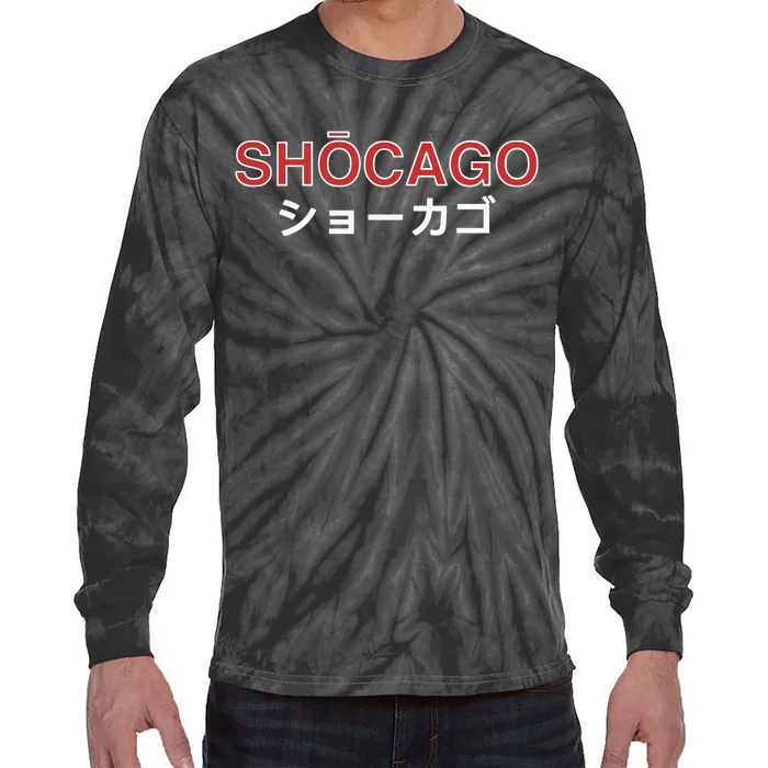 Shocago (2line) Tie-Dye Long Sleeve Shirt