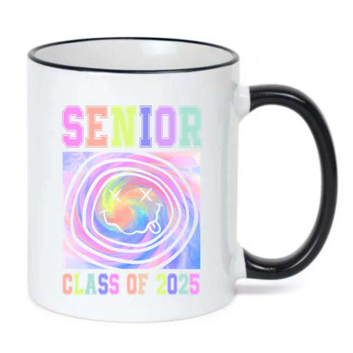 Senior 2025 Tie Dye Graduation Class Of 2025 Graduate Gift Black Color Changing Mug