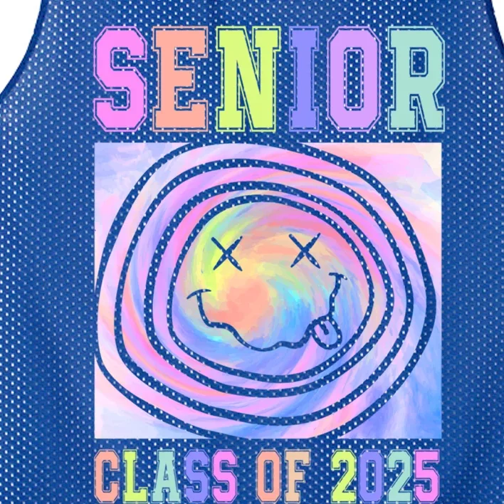 Senior 2025 Tie Dye Graduation Class Of 2025 Graduate Gift Mesh Reversible Basketball Jersey Tank