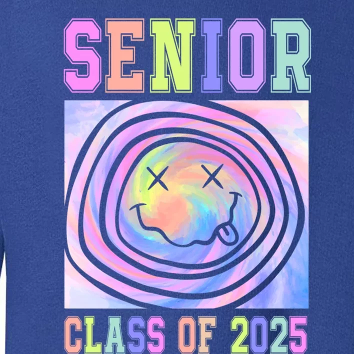 Senior 2025 Tie Dye Graduation Class Of 2025 Graduate Gift Toddler Sweatshirt