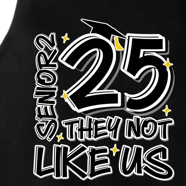 Senior 25 They Aren’T Like Us Graduation Ladies Tri-Blend Wicking Tank