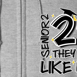 Senior 25 They Aren’T Like Us Graduation Full Zip Hoodie