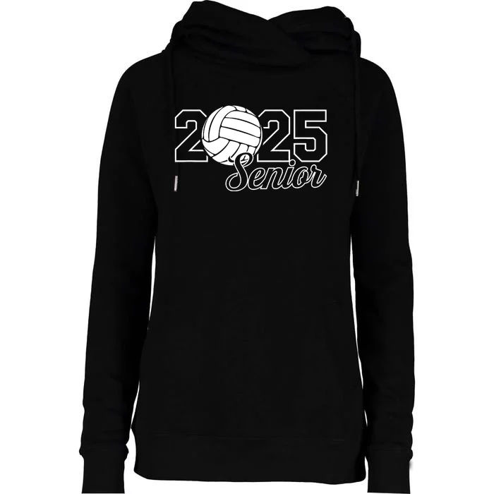 Senior 2025 Volleyball Mom High School Graduation Outfit Pro Womens Funnel Neck Pullover Hood