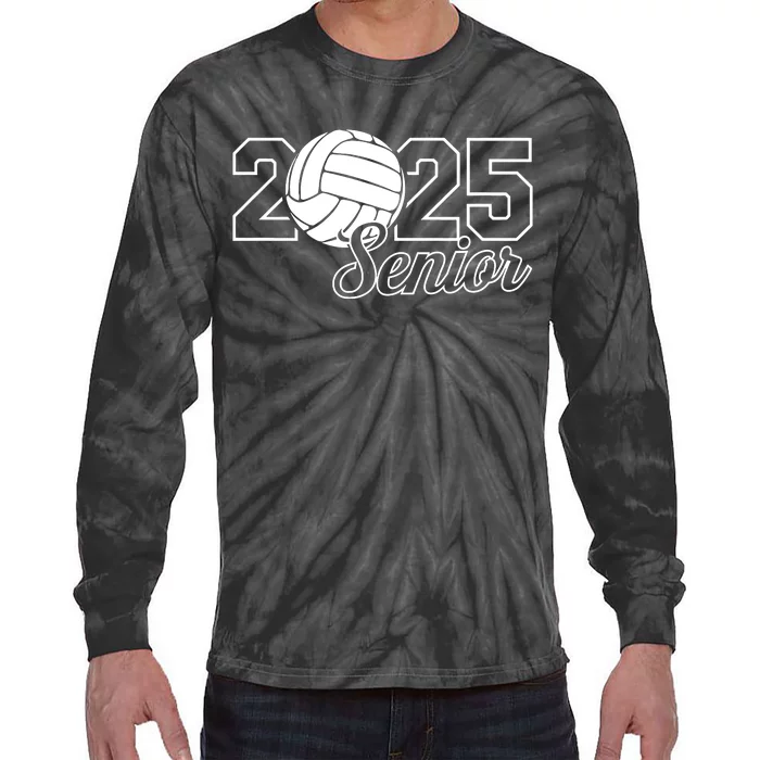 Senior 2025 Volleyball Mom High School Graduation Outfit Pro Tie-Dye Long Sleeve Shirt