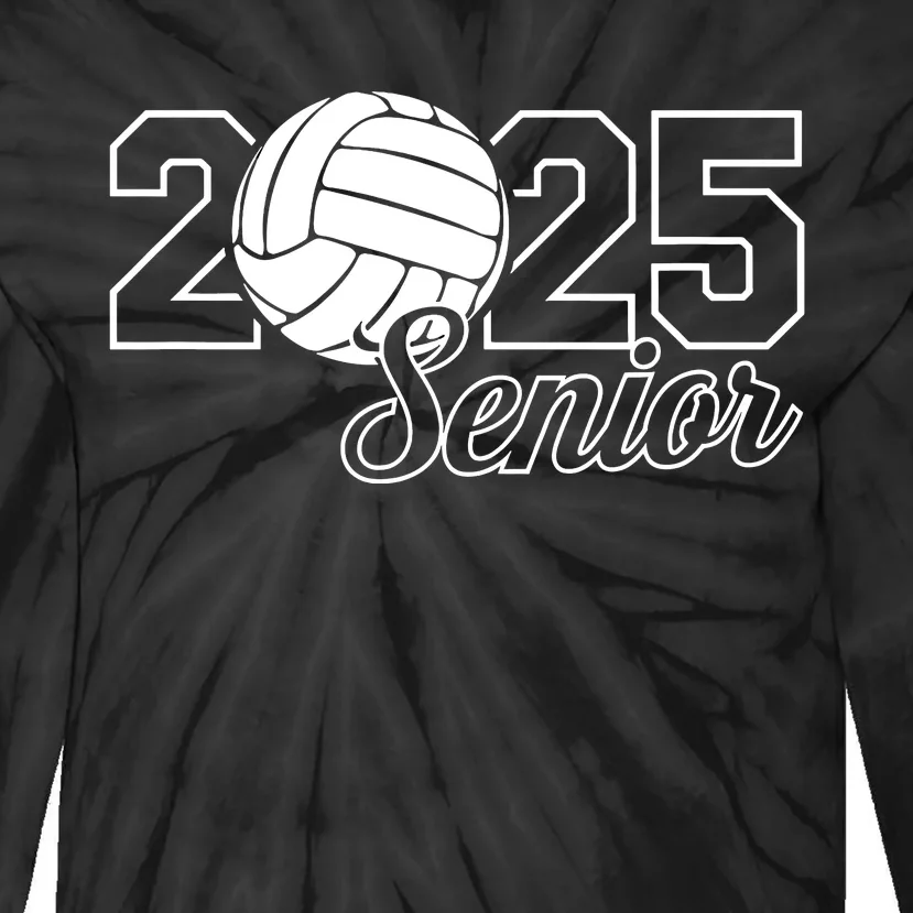 Senior 2025 Volleyball Mom High School Graduation Outfit Pro Tie-Dye Long Sleeve Shirt