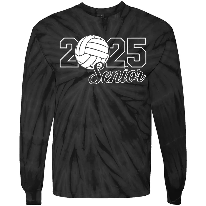 Senior 2025 Volleyball Mom High School Graduation Outfit Pro Tie-Dye Long Sleeve Shirt