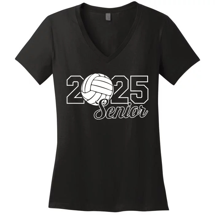 Senior 2025 Volleyball Mom High School Graduation Outfit Pro Women's V-Neck T-Shirt