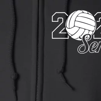 Senior 2025 Volleyball Mom High School Graduation Outfit Pro Full Zip Hoodie