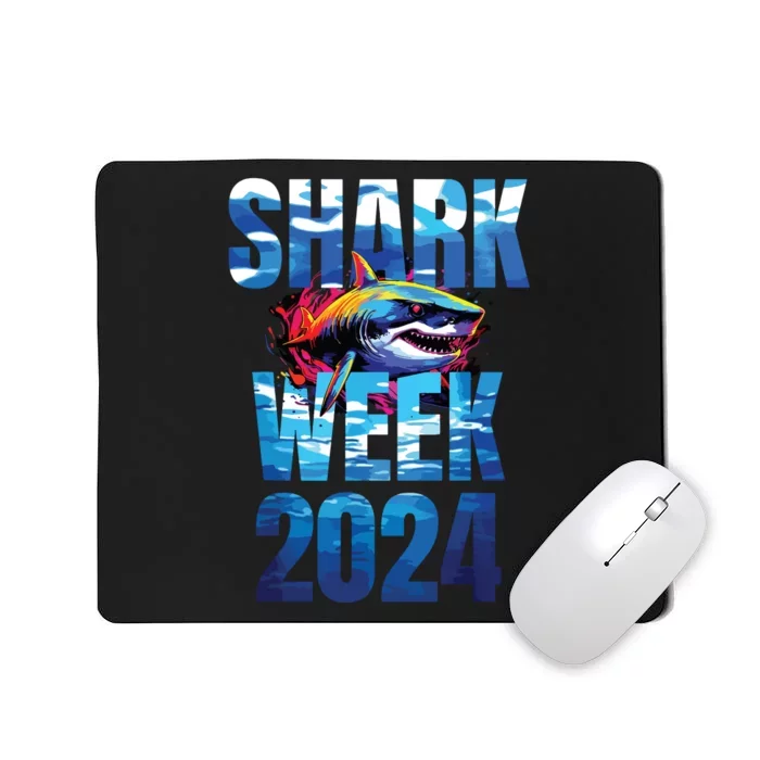 Shark 2024 Week Passion For Shark Lover Ocean Wildlife Mousepad