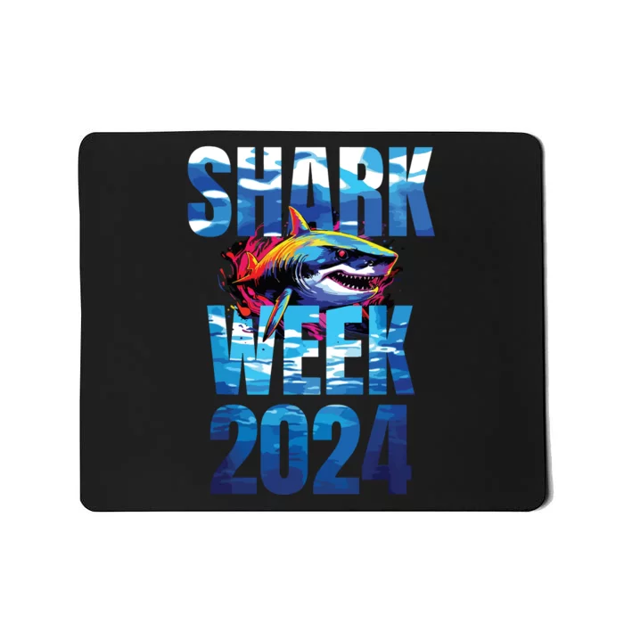 Shark 2024 Week Passion For Shark Lover Ocean Wildlife Mousepad