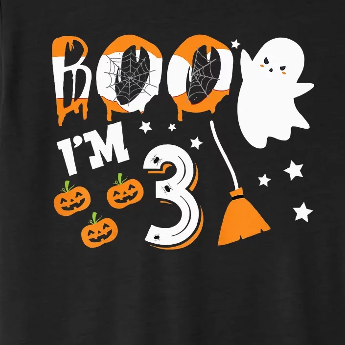 Spooky 3rd Birthday Costume for Halloween Celebration ChromaSoft Performance T-Shirt