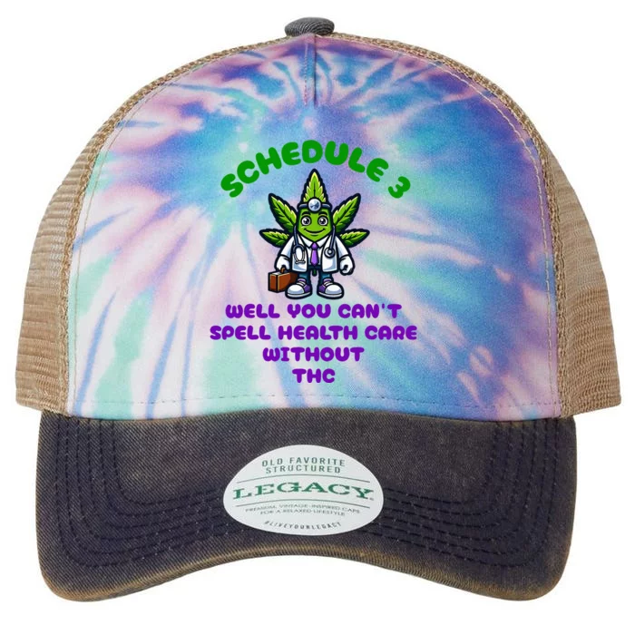 Schedule 3 Funny Weed Cannabis Marijuana Thc Legacy Tie Dye Trucker Hat