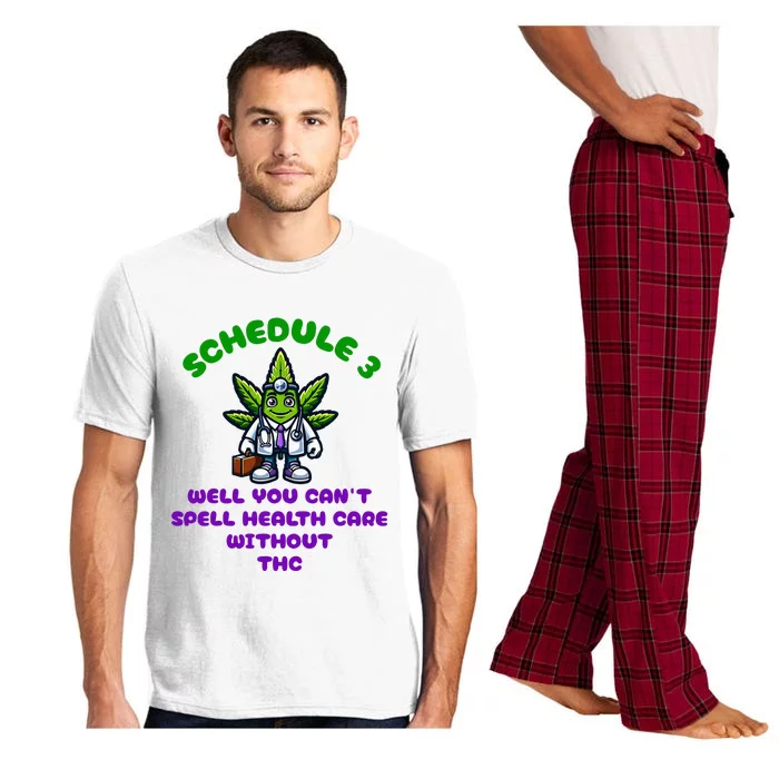 Schedule 3 Funny Weed Cannabis Marijuana Thc Pajama Set