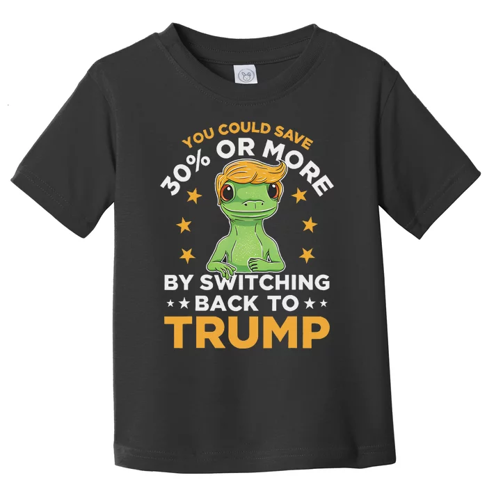 Save 30% Or More By Switching Back To Trump Political Humor Toddler T-Shirt