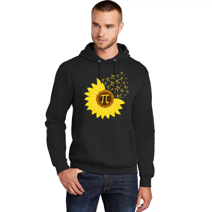 Sunflower 3,14 Pi Number Symbol 100th day of School Math Hoodie