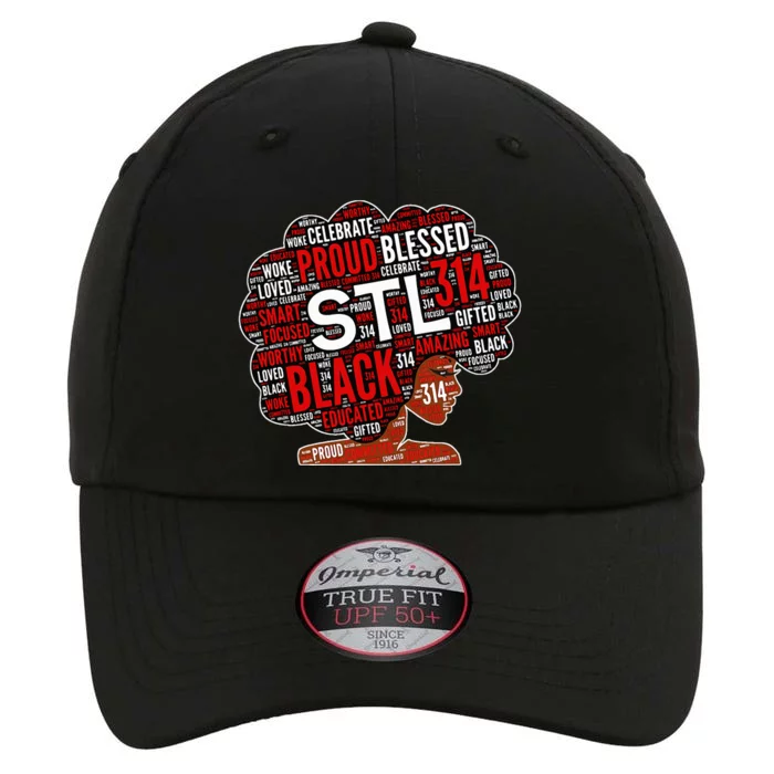 Stl 314 St. Louis Missouri Black Woman Afro The Original Performance Cap