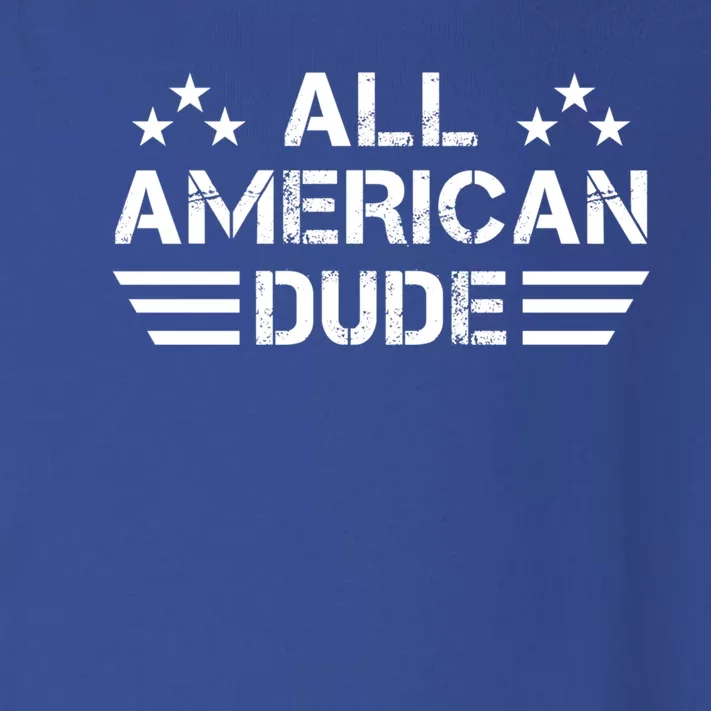 Silly 4th Of July Gift All American Dude Gift Toddler Long Sleeve Shirt