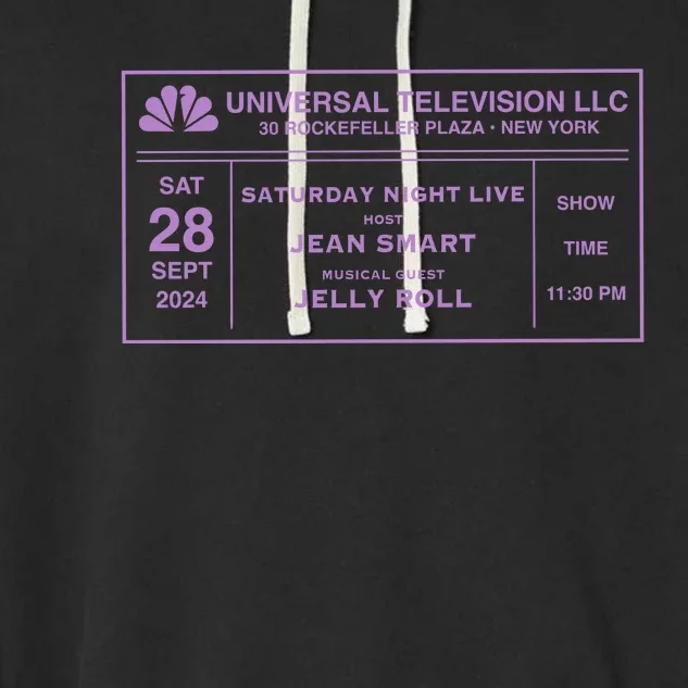 Snl 50 Saturday Night Live Host Jean Smart Musical Guest Garment-Dyed Fleece Hoodie