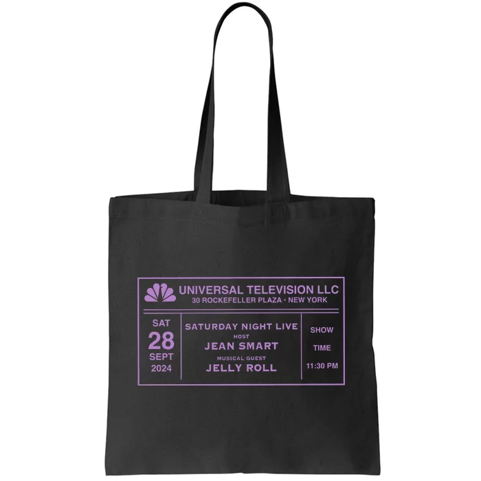 Snl 50 Saturday Night Live Host Jean Smart Musical Guest Tote Bag