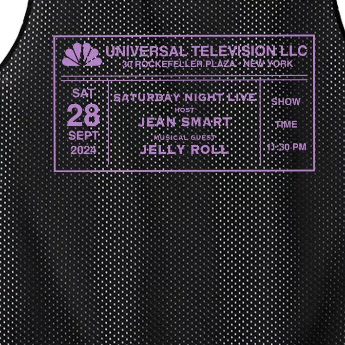 Snl 50 Saturday Night Live Host Jean Smart Musical Guest Mesh Reversible Basketball Jersey Tank