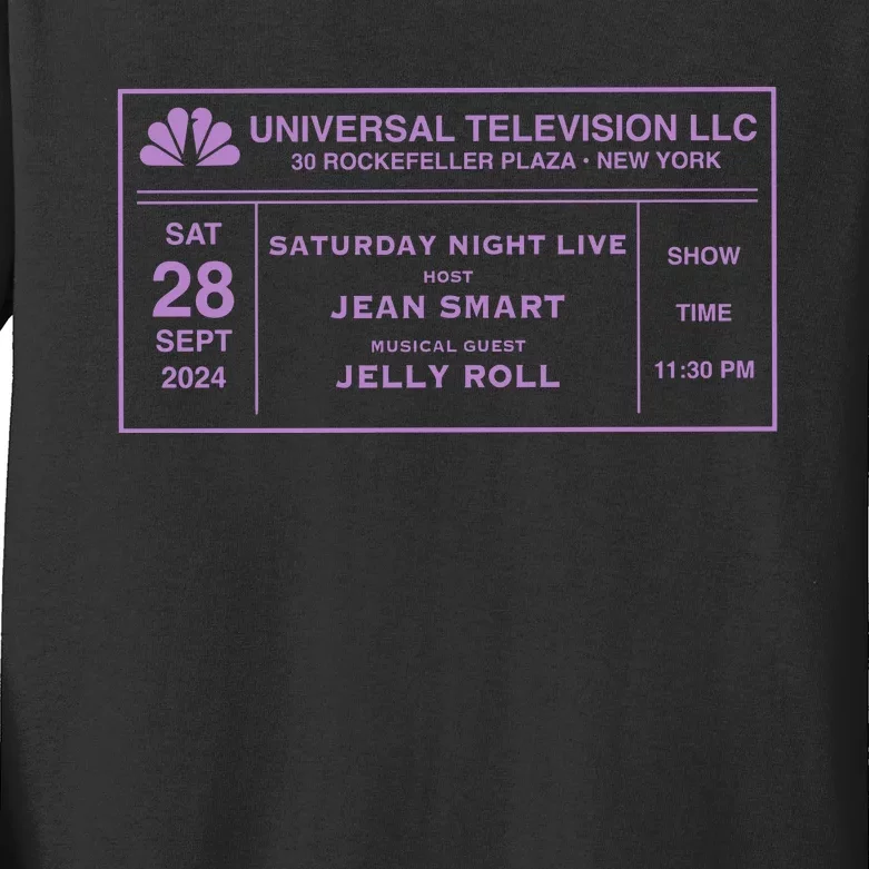 Snl 50 Saturday Night Live Host Jean Smart Musical Guest Kids Long Sleeve Shirt