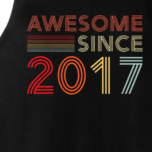 Six 6yr BDay Son Boy Funny 2017 6th 6 Year Old Birthday Ladies Tri-Blend Wicking Tank