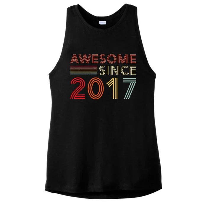 Six 6yr BDay Son Boy Funny 2017 6th 6 Year Old Birthday Ladies Tri-Blend Wicking Tank