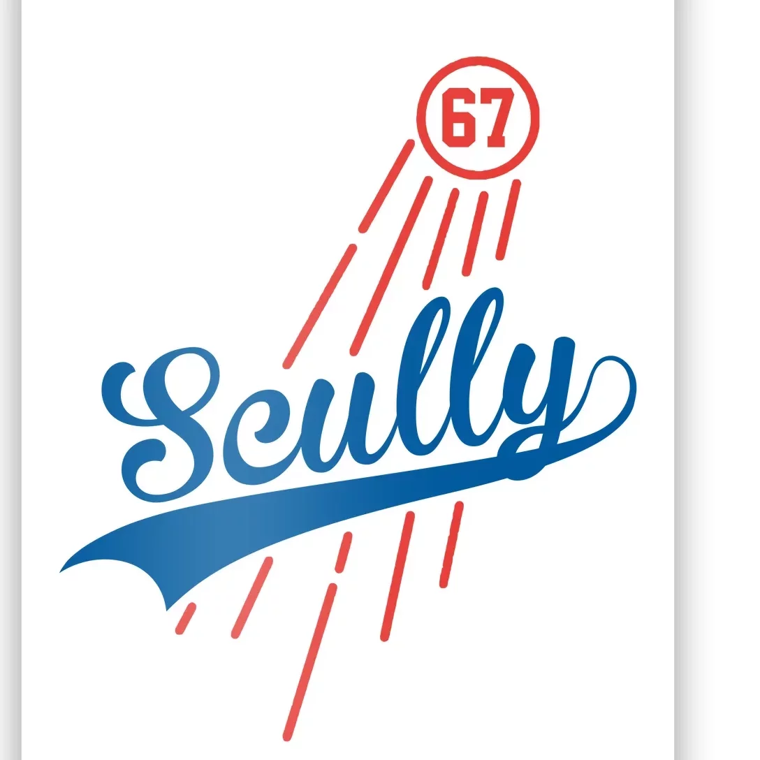 Scully 67 Baseball Poster