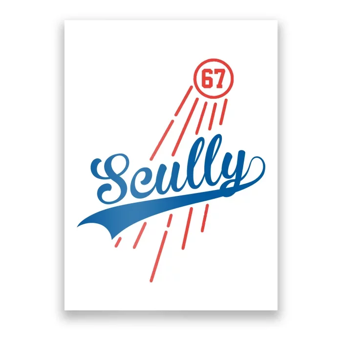 Scully 67 Baseball Poster